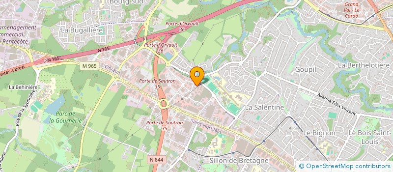 localisation de l'entreprise ALMARA à ORVAULT