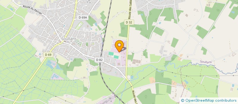 localisation de l'entreprise ALMARC à SOULLANS