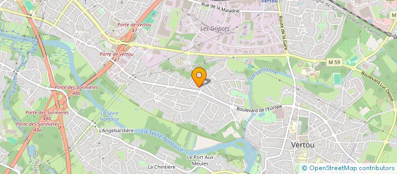 localisation de l'entreprise ALMARIEL  VERTOU