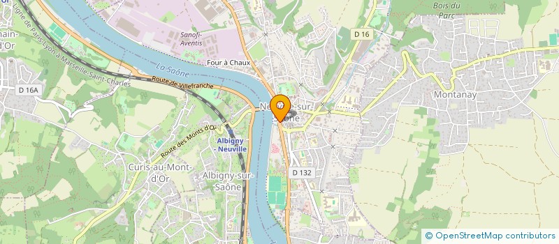localisation de l'entreprise ALMARIS à NEUVILLE-SUR-SAONE