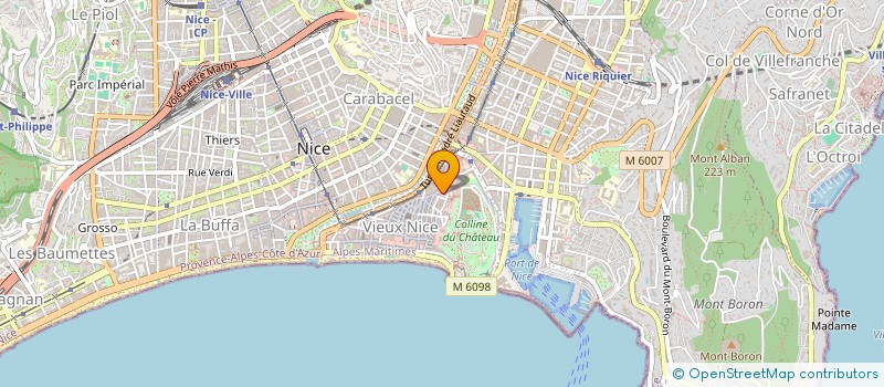 localisation de l'entreprise ALMARITIMES  NICE