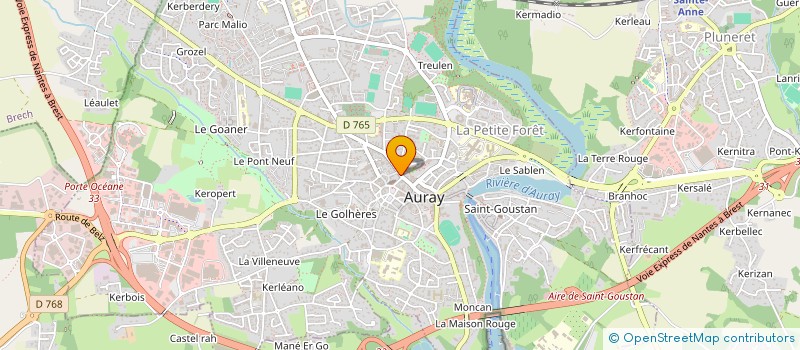 localisation de l'entreprise ALMARO à AURAY