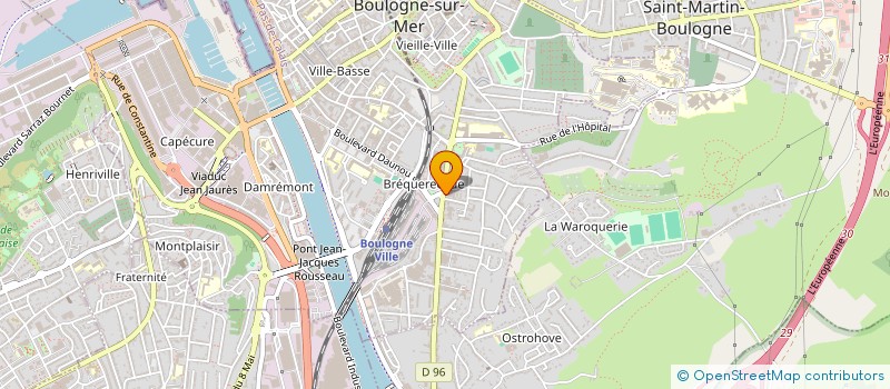 localisation de l'entreprise ALMARO  BOULOGNE-SUR-MER