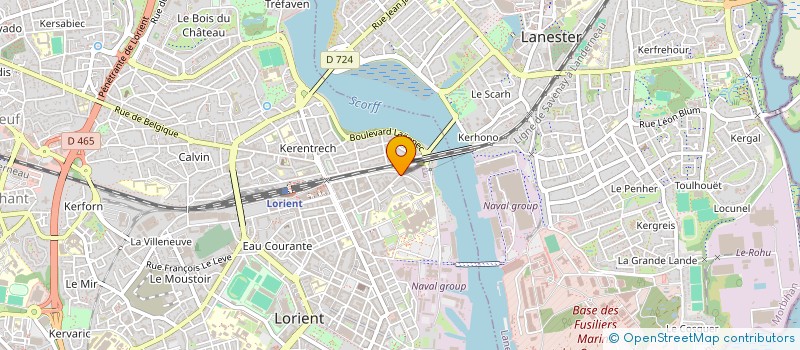 localisation de l'entreprise ALMAS  LORIENT