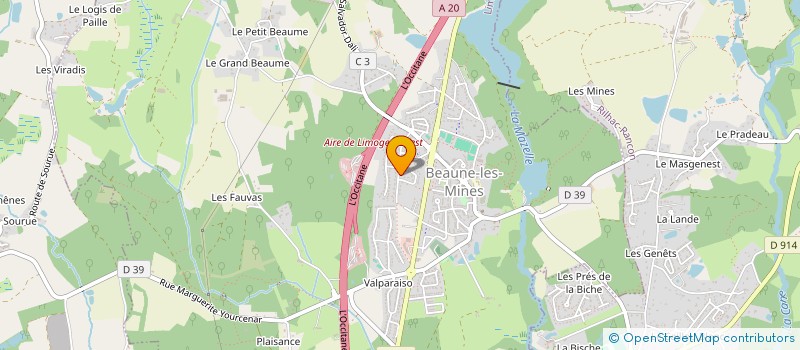 localisation de l'entreprise ALMAT à LIMOGES
