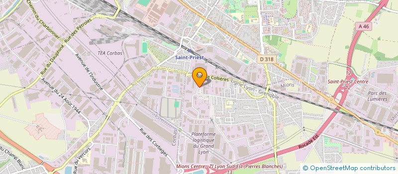 localisation de l'entreprise ALMAT INVES'T à VENISSIEUX