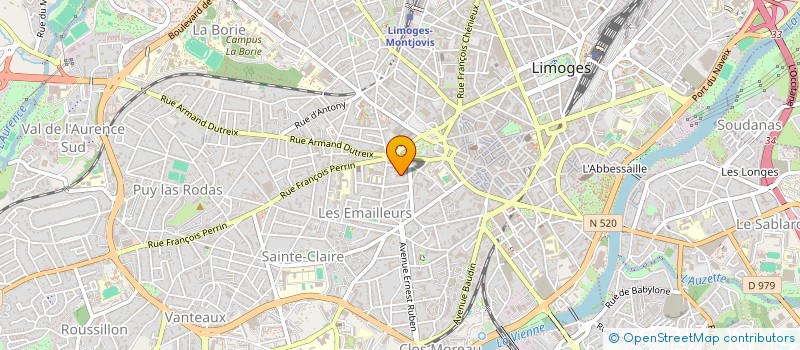 localisation de l'entreprise ALMATEO à LIMOGES