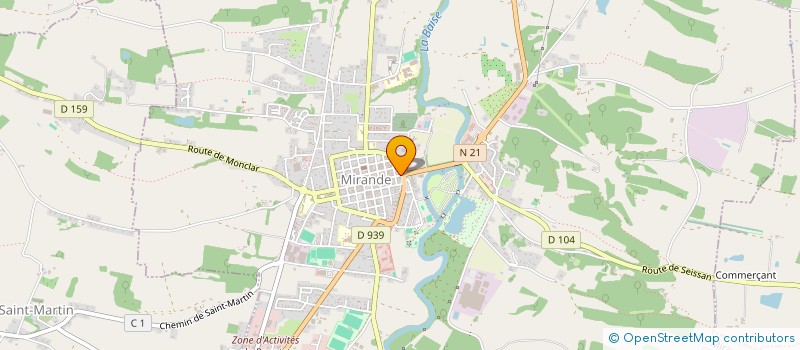 localisation de l'entreprise ALMATO à MIRANDE