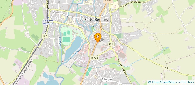 localisation de l'entreprise ALMATRIS  LA FERTE-BERNARD