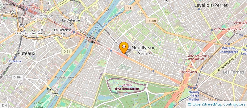localisation de l'entreprise ALMAVI à NEUILLY-SUR-SEINE