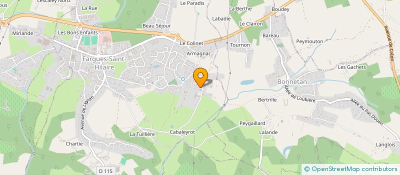 localisation de l'entreprise ALMAVI BORDEAUX  FARGUES-SAINT-HILAIRE