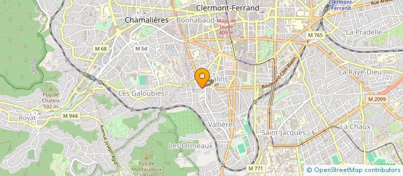 localisation de l'entreprise ALMAX CONSEIL  CLERMONT-FERRAND