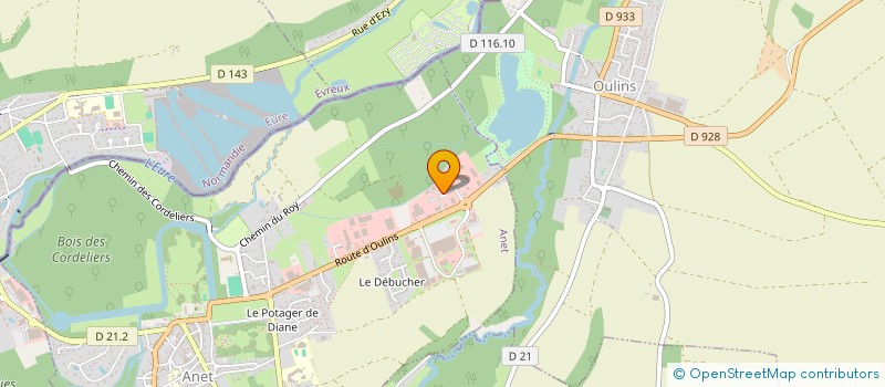 localisation de l'entreprise ALMAX MOTOS à ANET