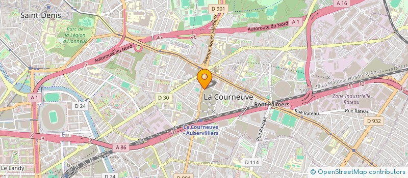 localisation de l'entreprise ALMAZ BEAUTE à LA COURNEUVE