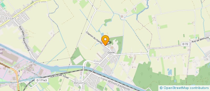 localisation de l'entreprise ALMB  BEUVRY