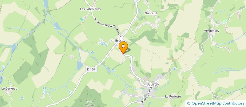 localisation de l'entreprise ALMEC  CURGY