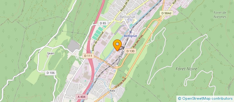 localisation de l'entreprise ALMECA à BELLIGNAT