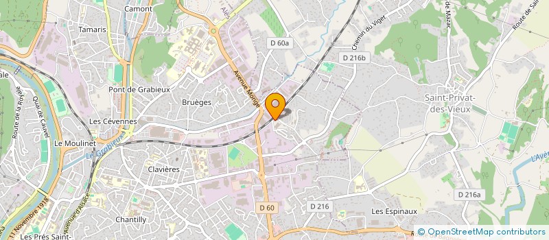 localisation de l'entreprise ALMECA à ALES