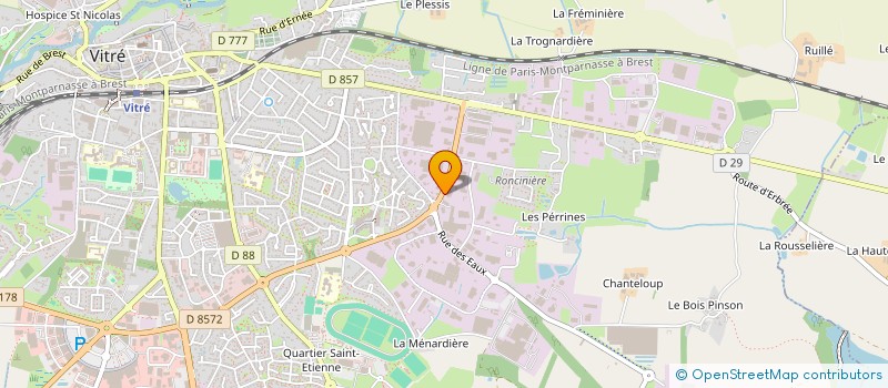 localisation de l'entreprise ALMECA  VITRE