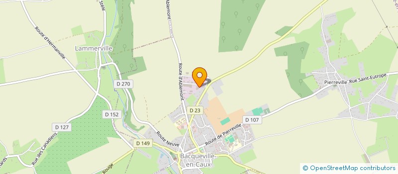 localisation de l'entreprise ALMECO à BACQUEVILLE-EN-CAUX