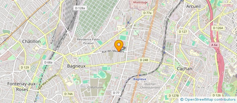 localisation de l'entreprise ALMED à BAGNEUX