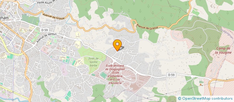 localisation de l'entreprise ALMEGA CONSEIL à DRAGUIGNAN