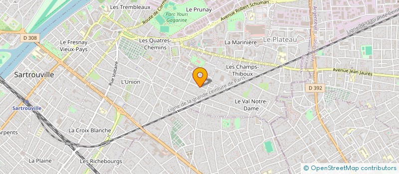 localisation de l'entreprise ALMEIDA ET CIE à SARTROUVILLE