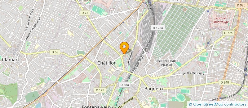 localisation de l'entreprise ALMEIDA ET SOUSA RENOVATION BATIMENT à CHATILLON