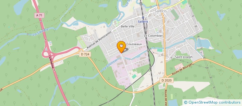 localisation de l'entreprise ALMEIDA FILS  SALBRIS