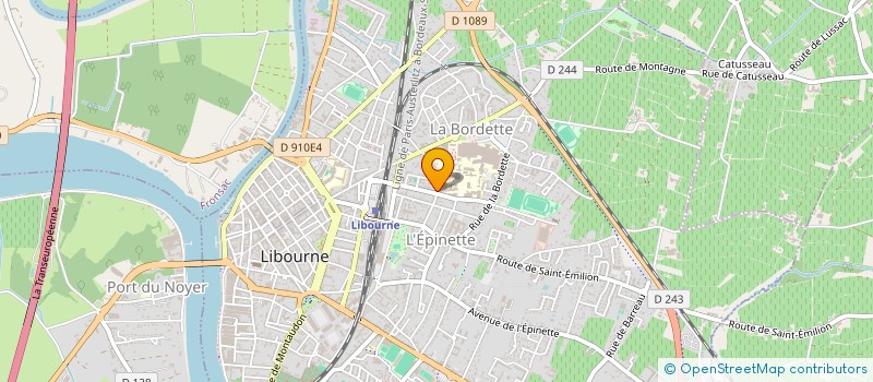 localisation de l'entreprise ALMEL  LIBOURNE