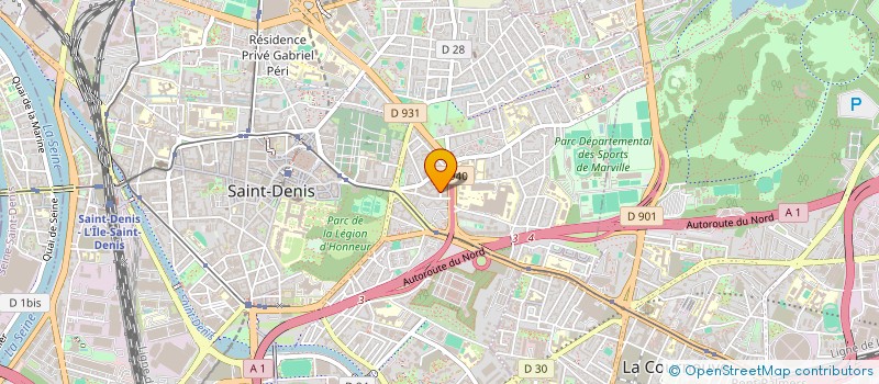 localisation de l'entreprise ALMELA TRANSPORT  SAINT-DENIS