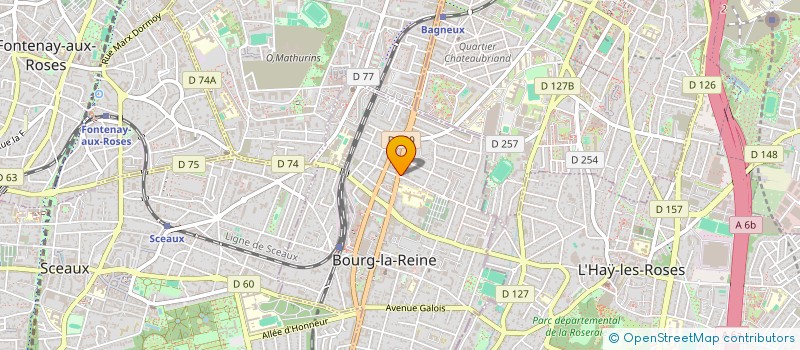 localisation de l'entreprise ALMELIS à BOURG-LA-REINE