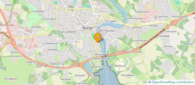 localisation de l'entreprise ALMENOGA à AURAY