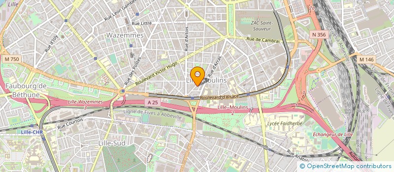 localisation de l'entreprise ALMERIA à LILLE