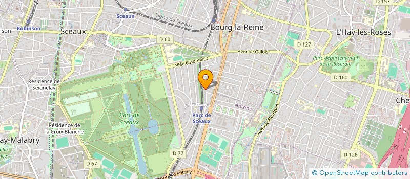 localisation de l'entreprise ALMEX DIFFUSION à SCEAUX