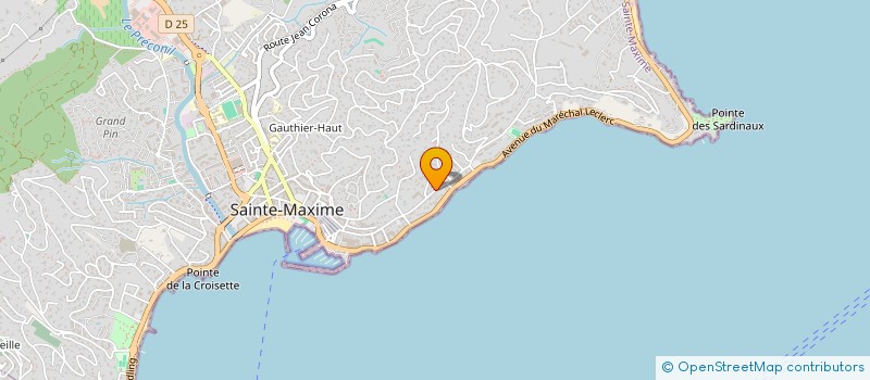 localisation de l'entreprise ALMEXAMA à SAINTE-MAXIME