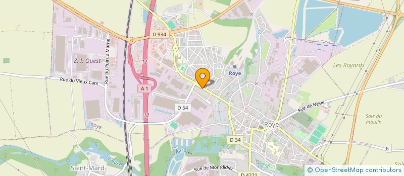 localisation de l'entreprise ALMI INFLU  ROYE