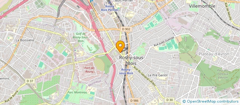 localisation de l'entreprise ALMIA à ROSNY-SOUS-BOIS