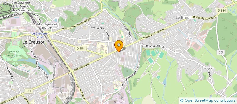 localisation de l'entreprise ALMICHKETTE  LE CREUSOT