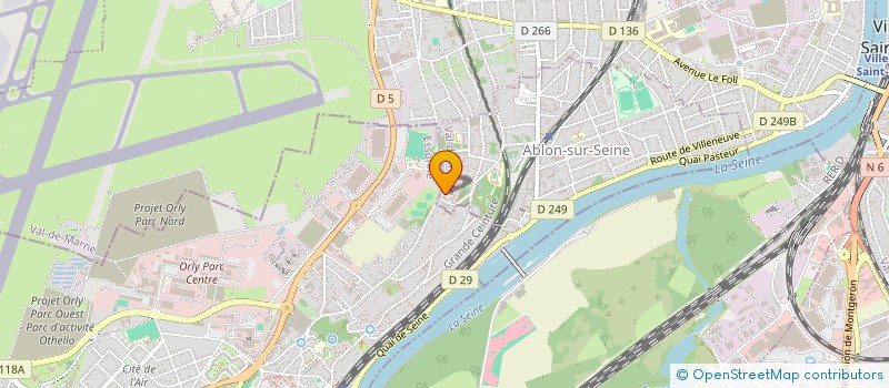 localisation de l'entreprise ALMINAE GROUP  ABLON-SUR-SEINE