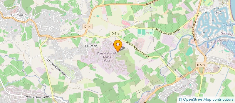 localisation de l'entreprise ALMINAL GROUP  GRIMAUD