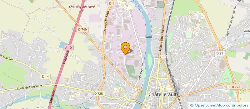 localisation de l'entreprise ALMIS à CHATELLERAULT