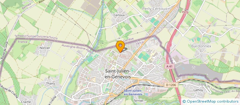 localisation de l'entreprise ALMITRA CONSTRUCTION  SAINT-JULIEN-EN-GENEVOIS