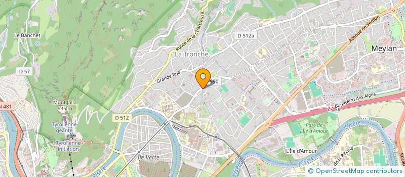 localisation de l'entreprise ALMN  LA TRONCHE