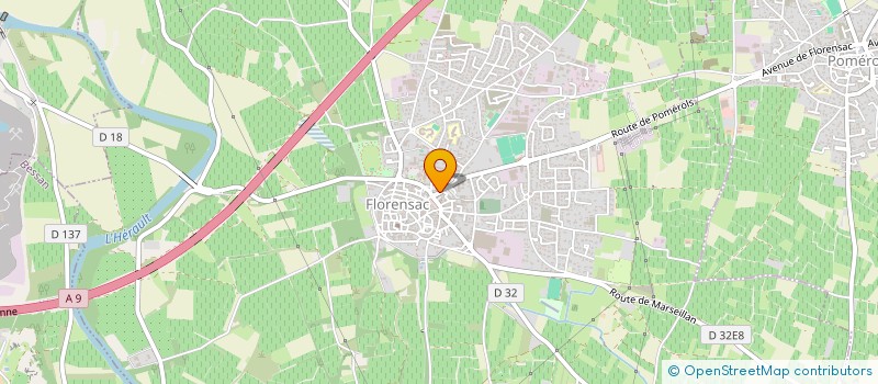 localisation de l'entreprise ALMO MAITRISE D'OEUVRE à FLORENSAC