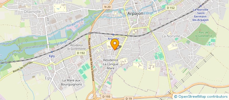 localisation de l'entreprise ALMO RH à ARPAJON