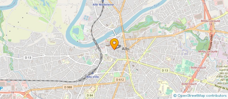 localisation de l'entreprise ALMOD à ALBI