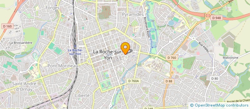 localisation de l'entreprise ALMODO'BAR à LA ROCHE-SUR-YON