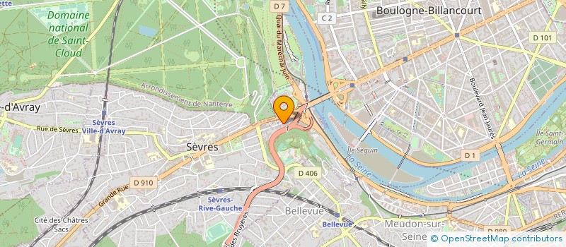 localisation de l'entreprise ALMOND à SEVRES