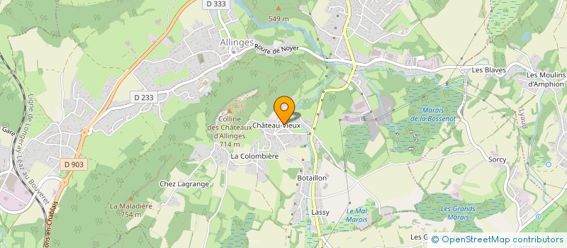 localisation de l'entreprise ALMOND HOMES  VERNAZ (LA)